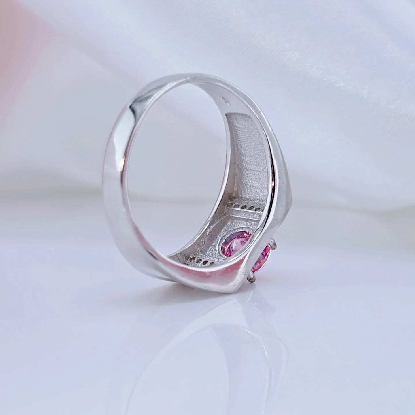 1.0 Ct Pink Diamond Men's Ring