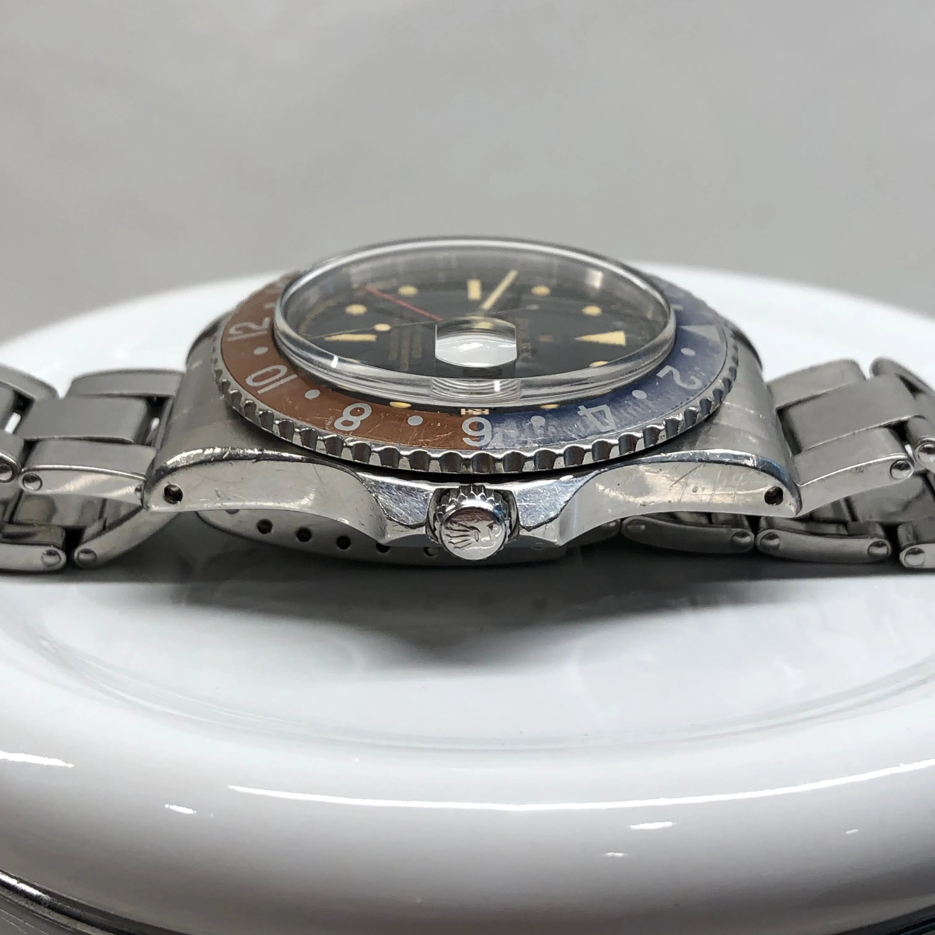 1960 Rolex GMT MASTER 1675 Gilt Chapter Ring Dial PCG Pepsi Automatic Wristwatch