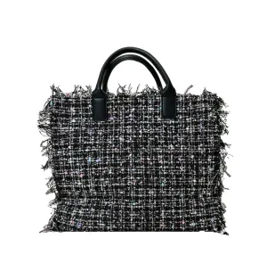 Ah-Dorned Tori Tweed Tote Handbag