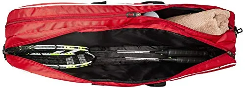 Amazon Brand - Solimo Badminton Kit Bag, Rapid, Red