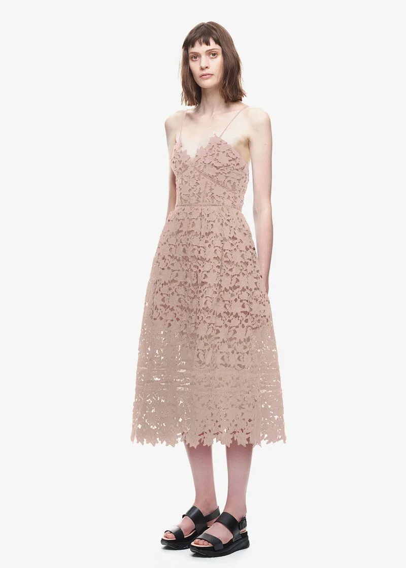 Amelia Lace Midi Dress