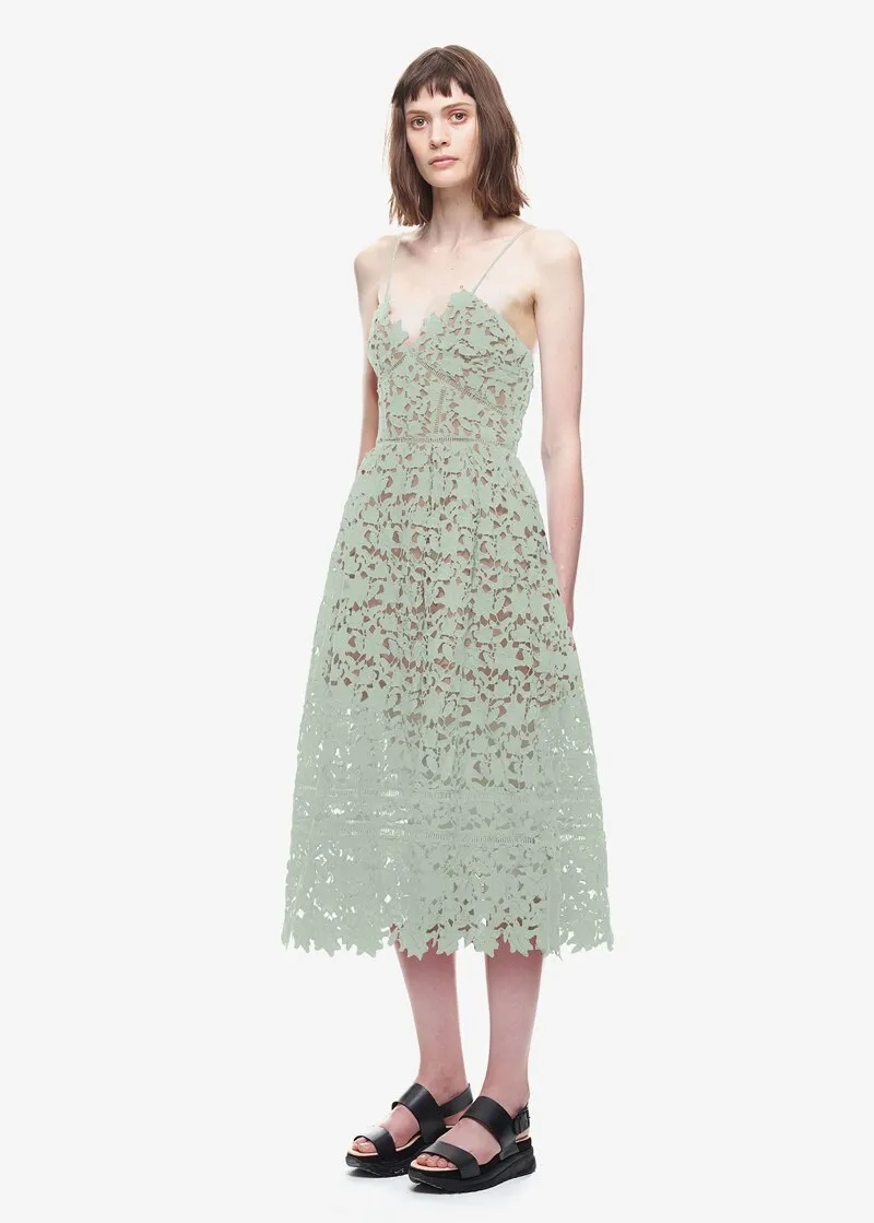 Amelia Lace Midi Dress