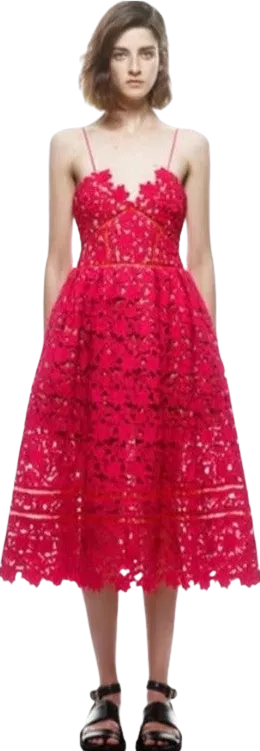 Amelia Lace Midi Dress