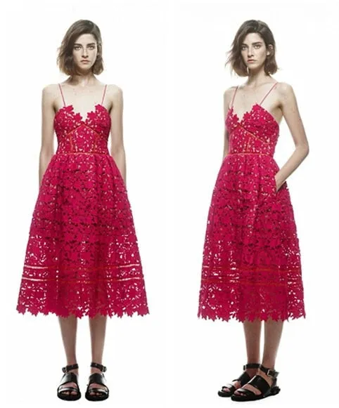 Amelia Lace Midi Dress