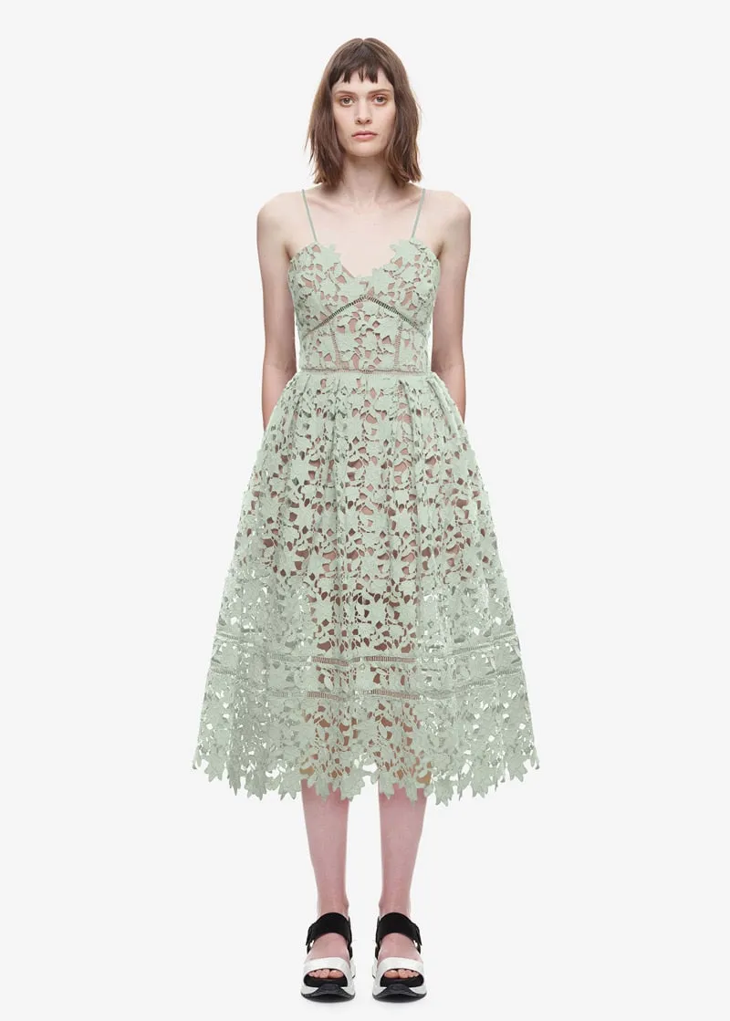 Amelia Lace Midi Dress