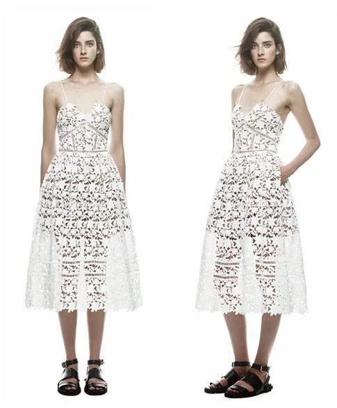 Amelia Lace Midi Dress
