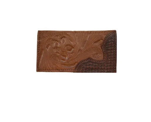 American West Men's Collection: Leather Rodeo Western Wallet