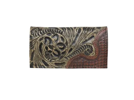 American West Men's Collection: Leather Rodeo Western Wallet