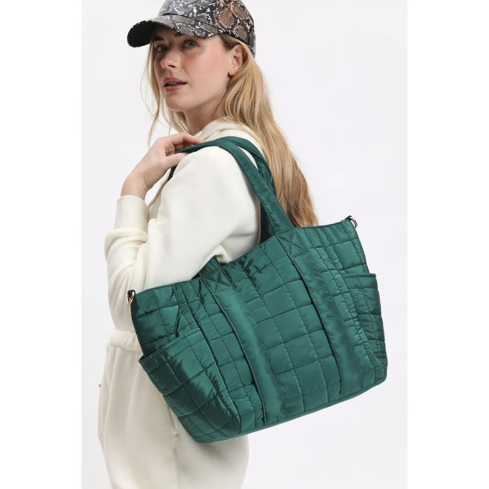 August - Quilted Nylon Tote