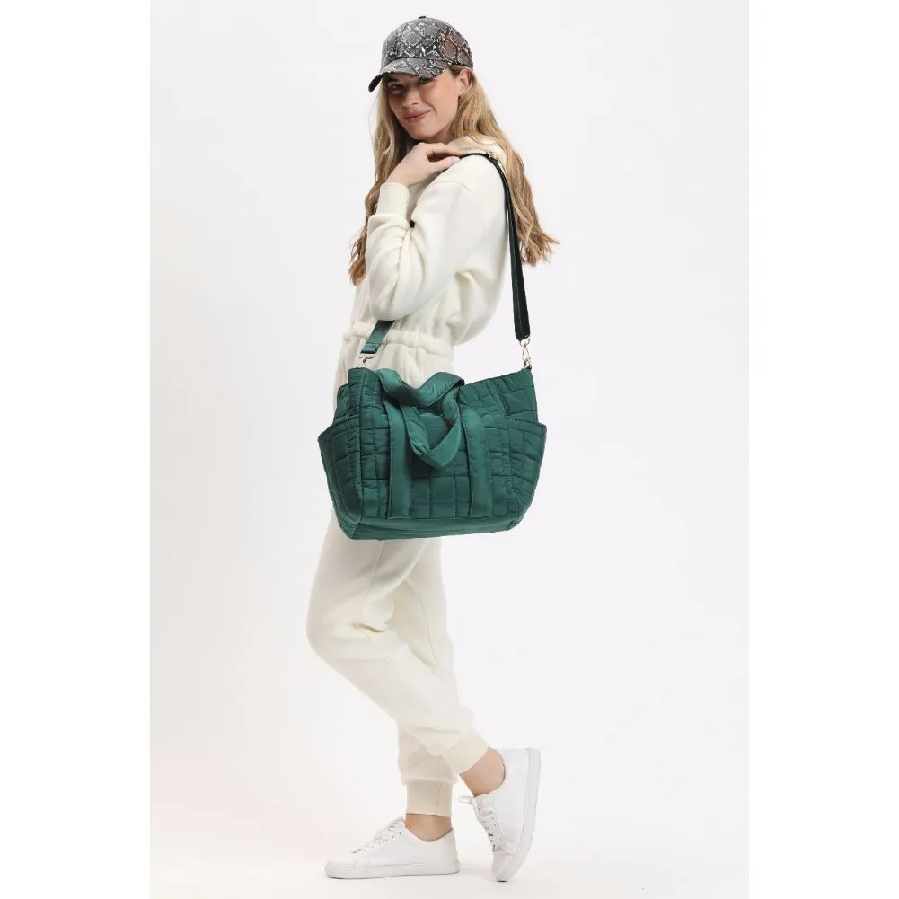 August - Quilted Nylon Tote