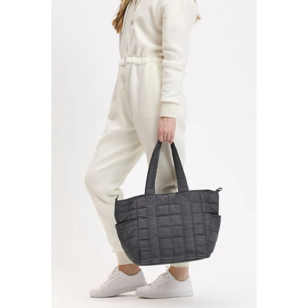August - Quilted Nylon Tote