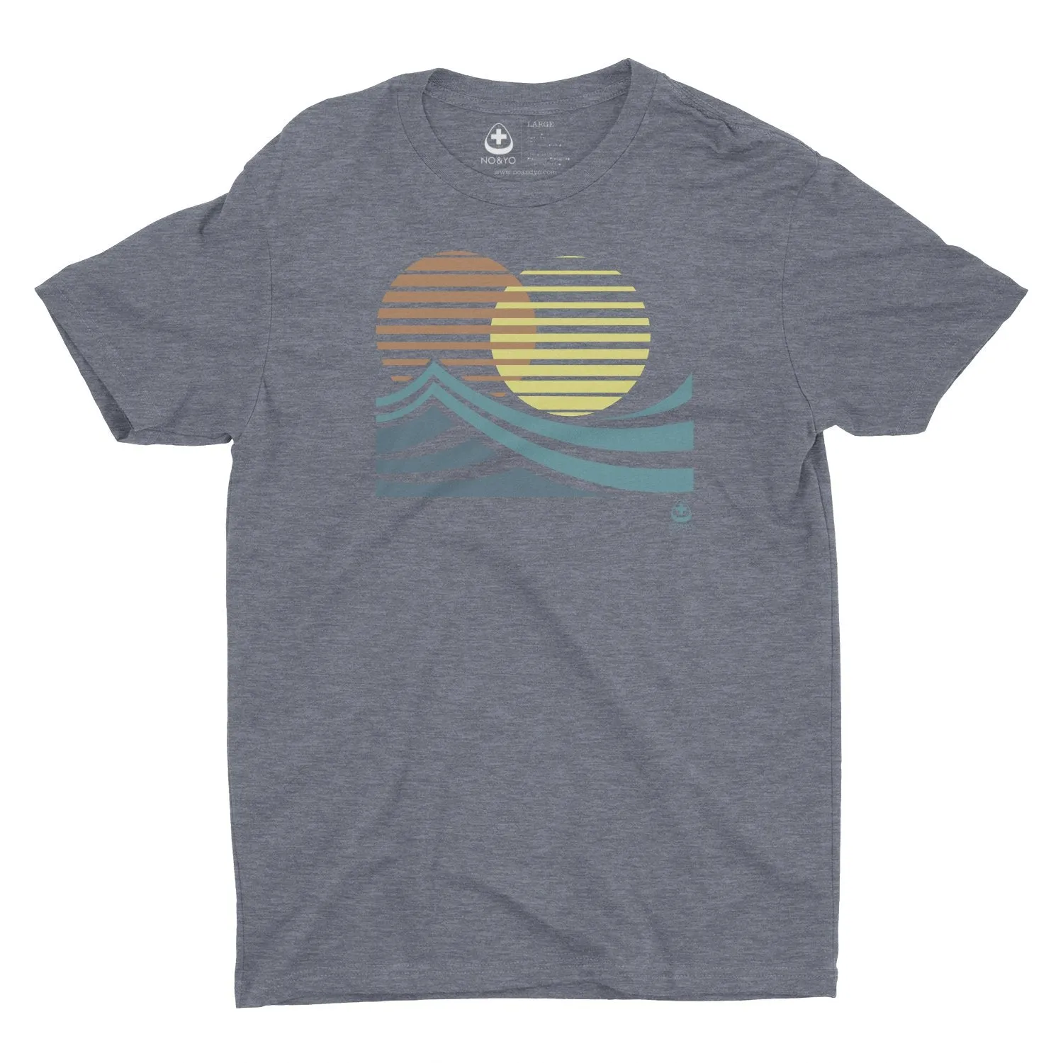 Awesome Men’s Twin Sun Surf Graphic T-Shirt