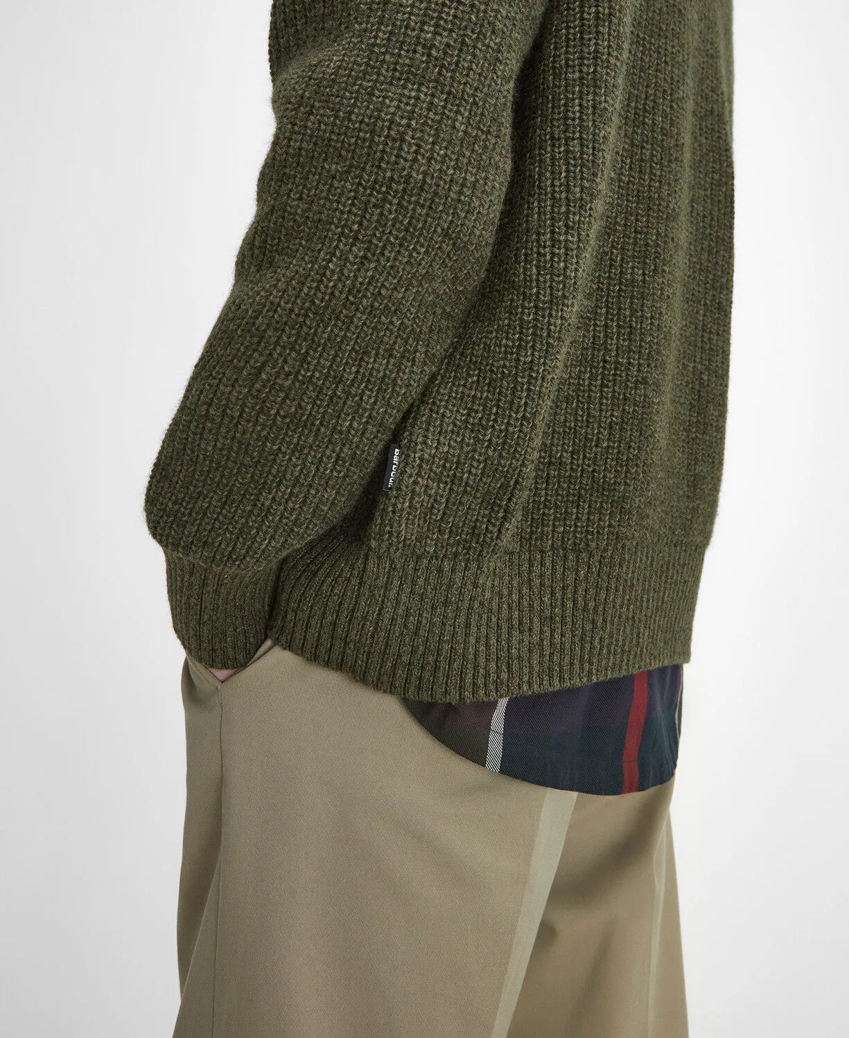 Barbour Mens Griffiths relaxed crew - Copper or olive