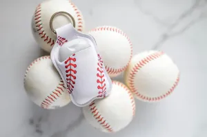 Baseball Hand Sanitizer Holder for Backpack Kids Travel Size Keychain