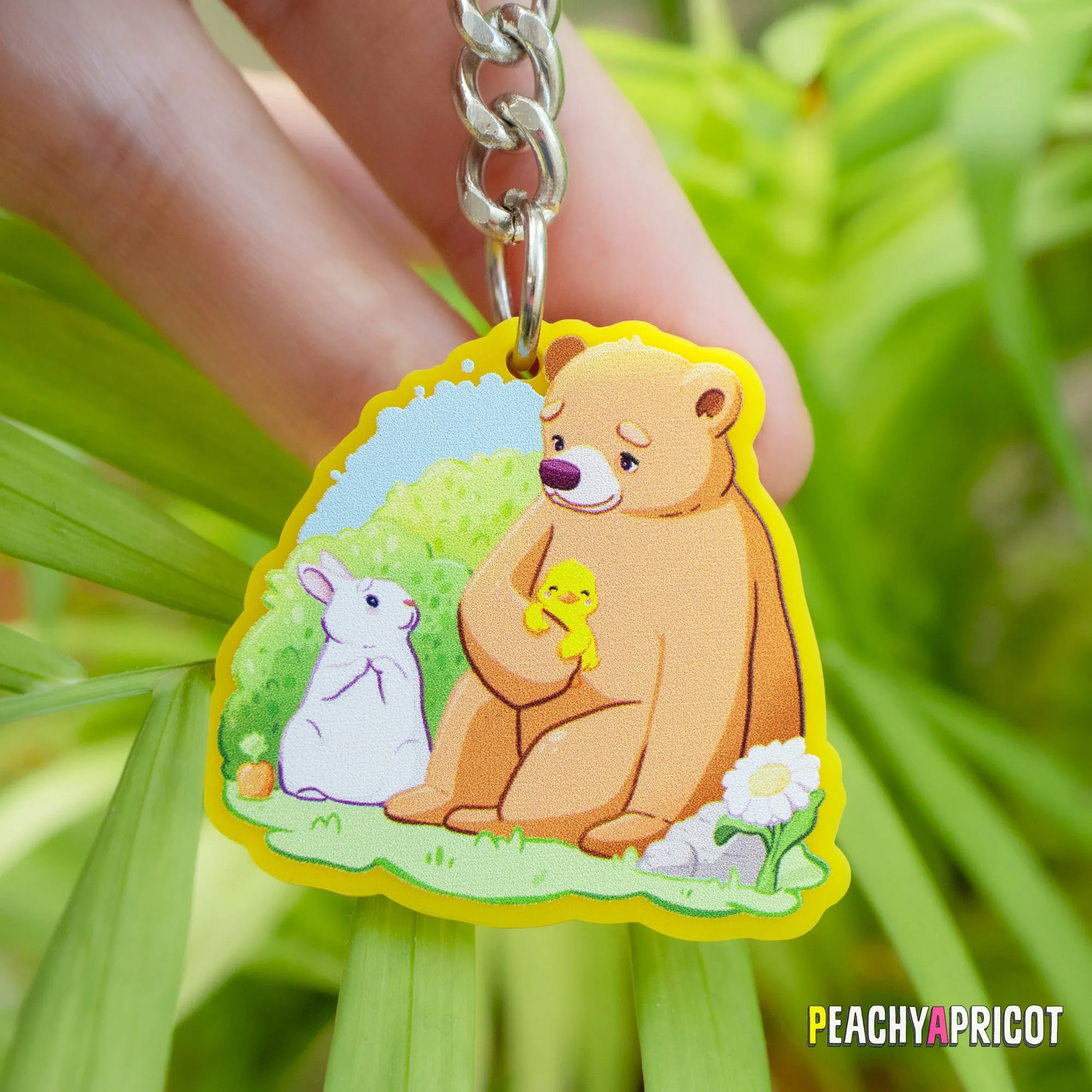 Bear and Friends Cozy Keychain