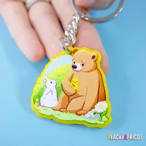 Bear and Friends Cozy Keychain