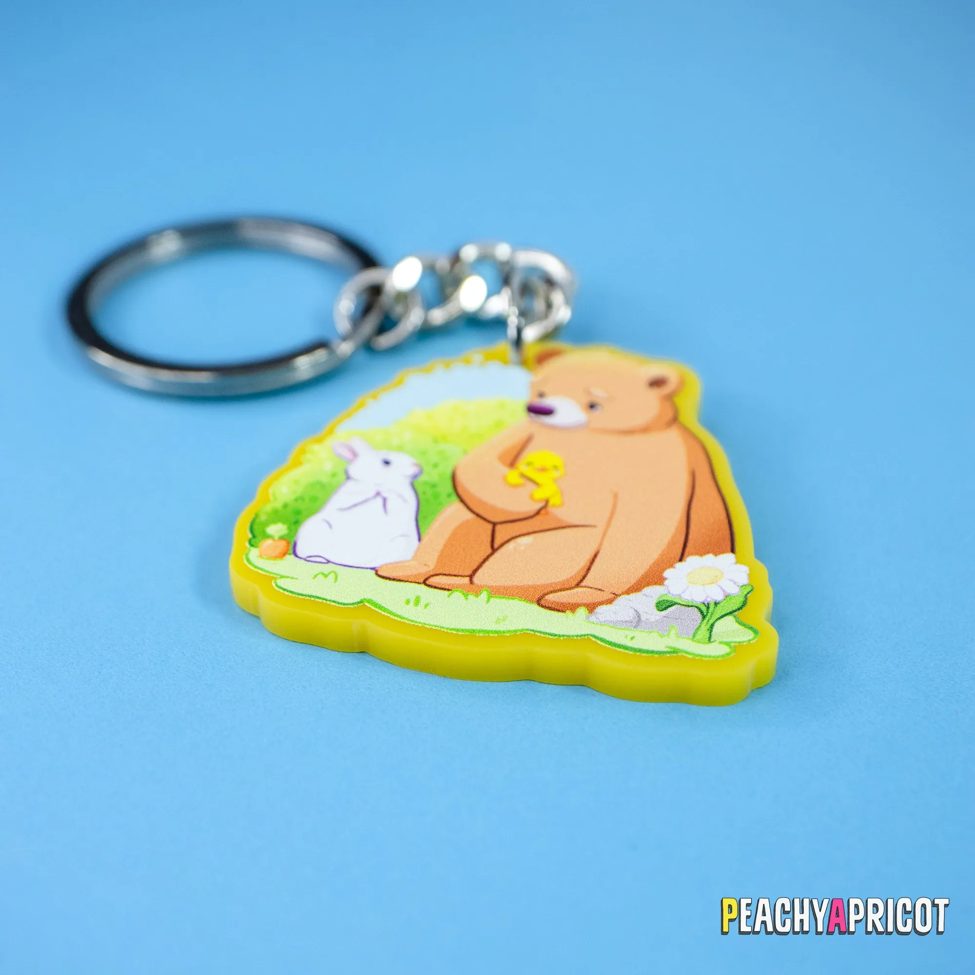 Bear and Friends Cozy Keychain