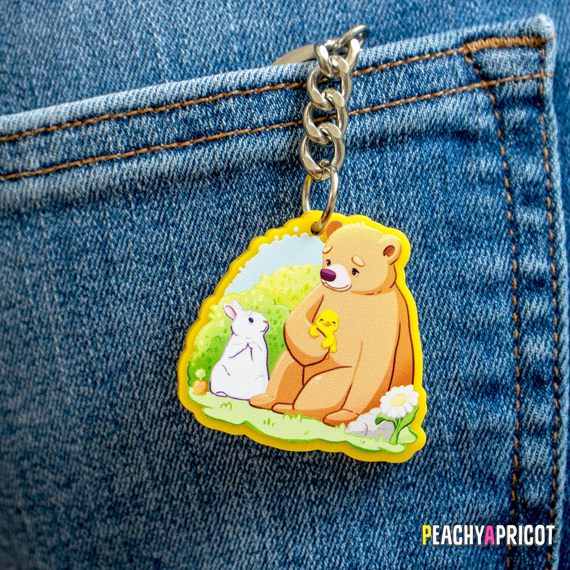 Bear and Friends Cozy Keychain
