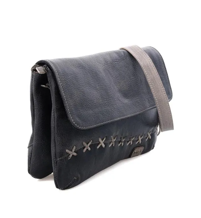 BedStu Cleo Handbag in Black Icicle/ Rustic