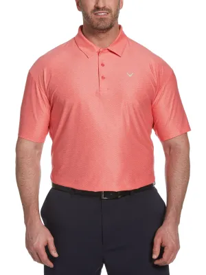 Big & Tall Jaspe Geometric Print Polo