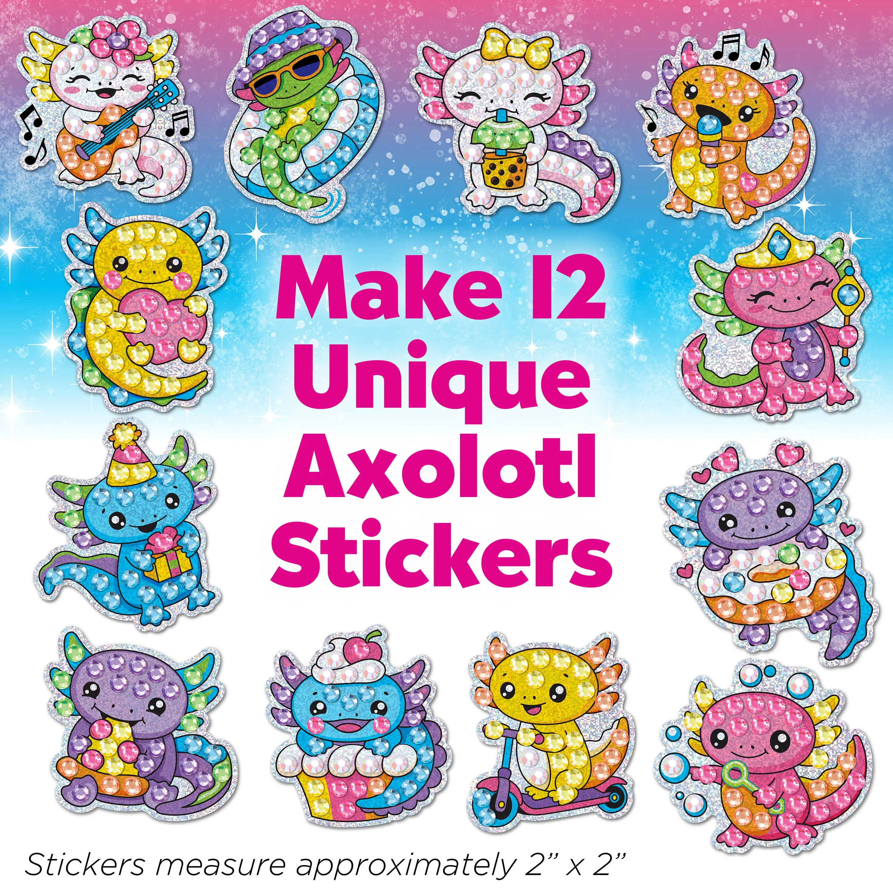 Big Gem Diamond Painting – Axolotl DIY Craft for Kids