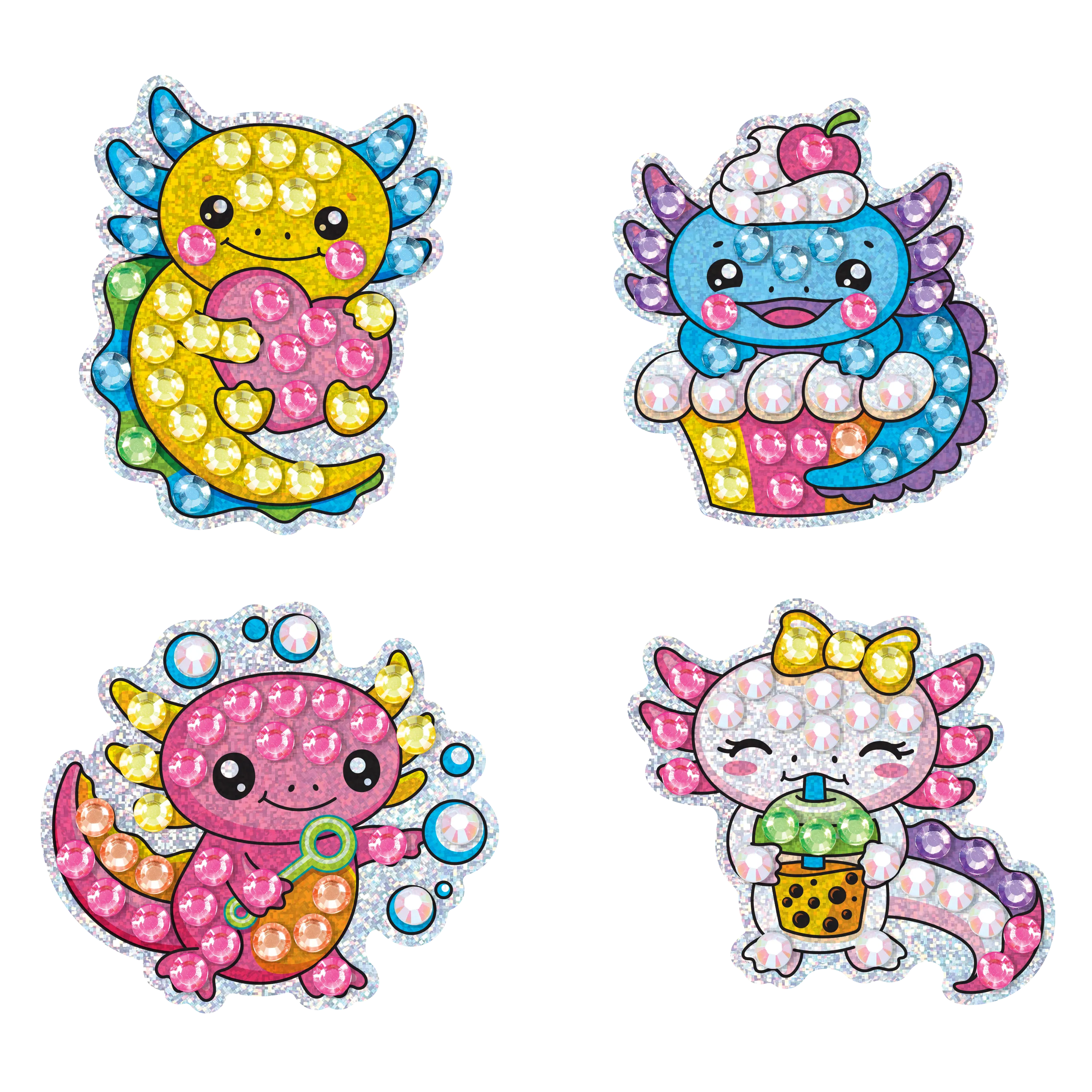 Big Gem Diamond Painting – Axolotl DIY Craft for Kids