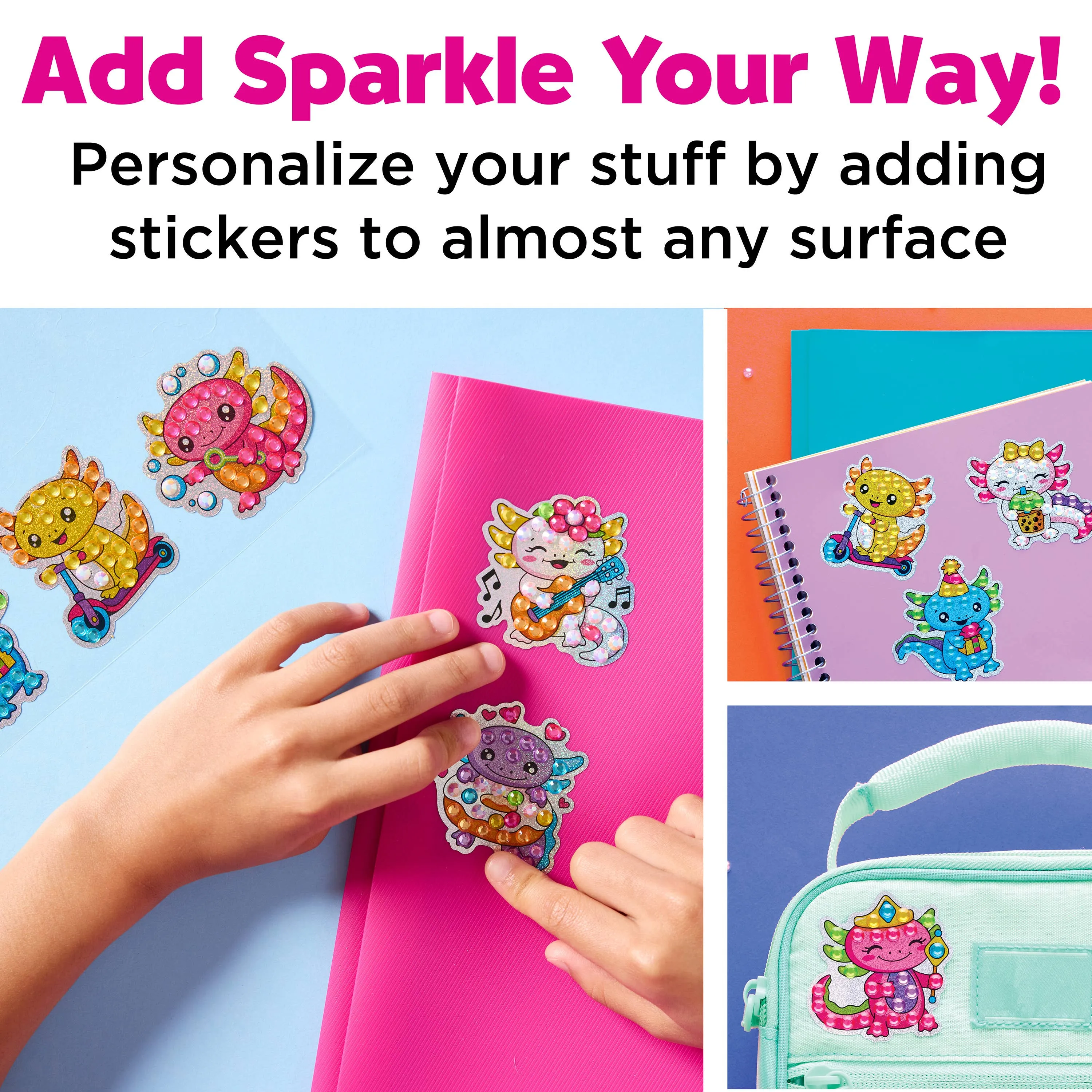Big Gem Diamond Painting – Axolotl DIY Craft for Kids