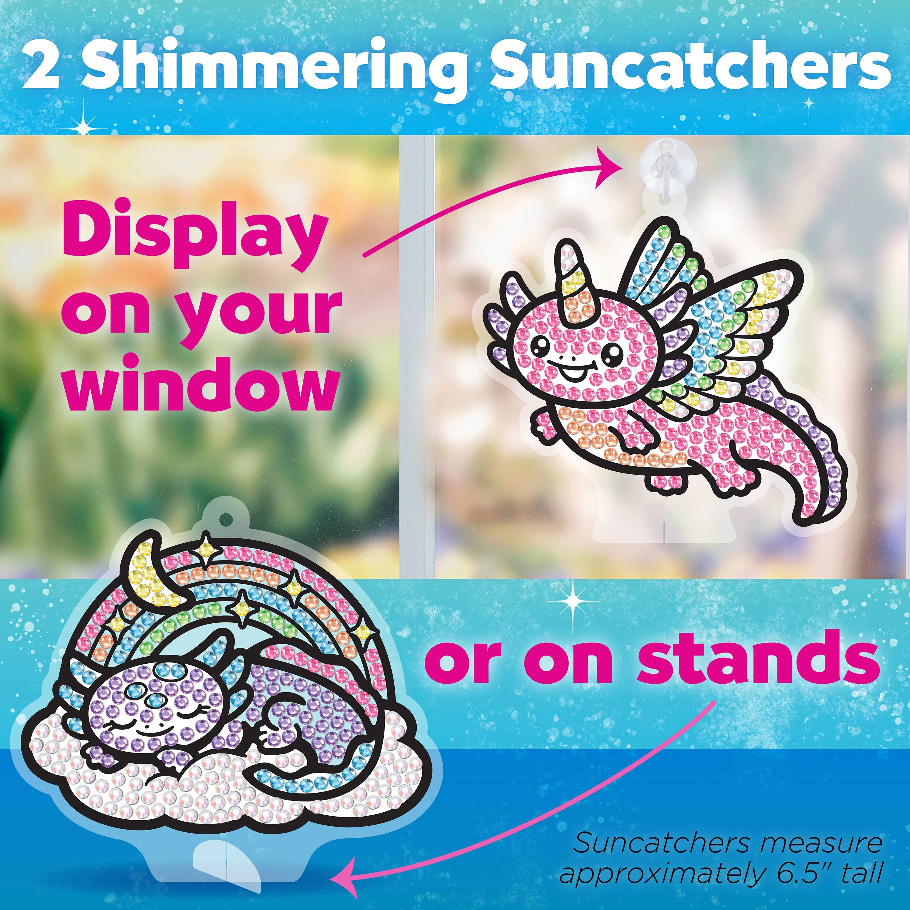 Big Gem Diamond Painting – Axolotl DIY Craft for Kids