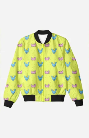 Bomber Jacket (Men) - Psychedelic Bunny