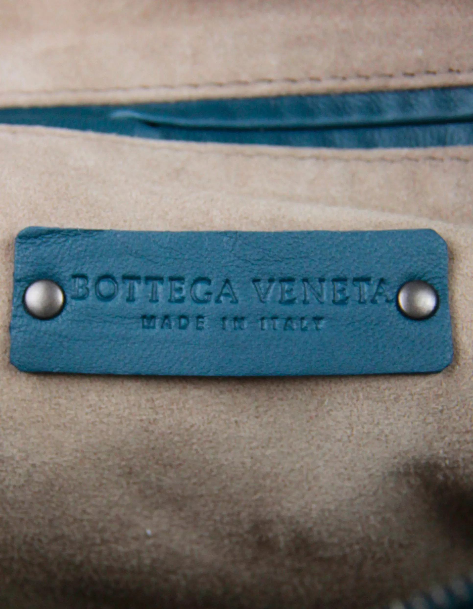 Bottega Veneta Dark Teal Intrecciato Nodini Crossbody Bag