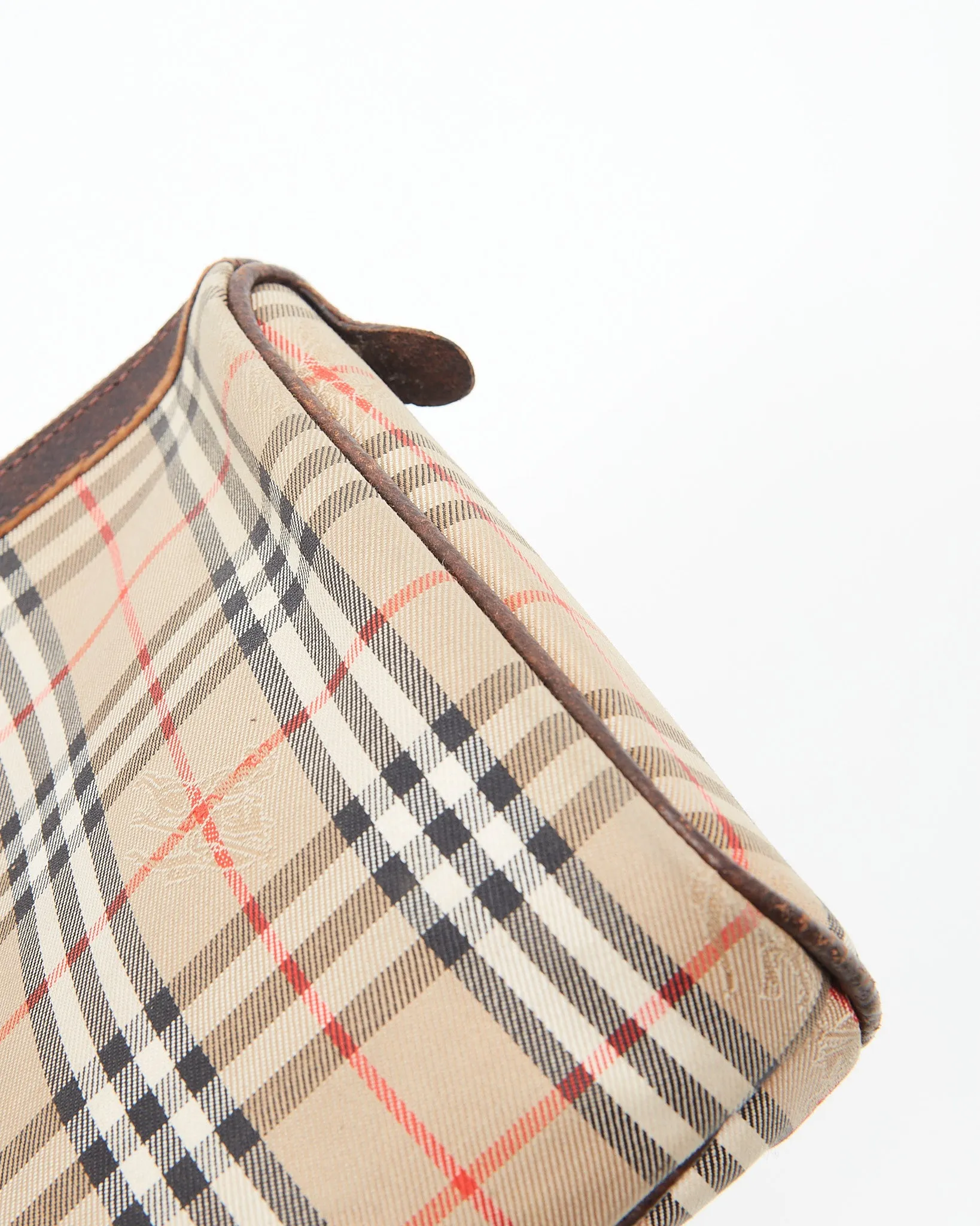 Burberry Haymarket Check Canvas Clutch/Pochette Bag