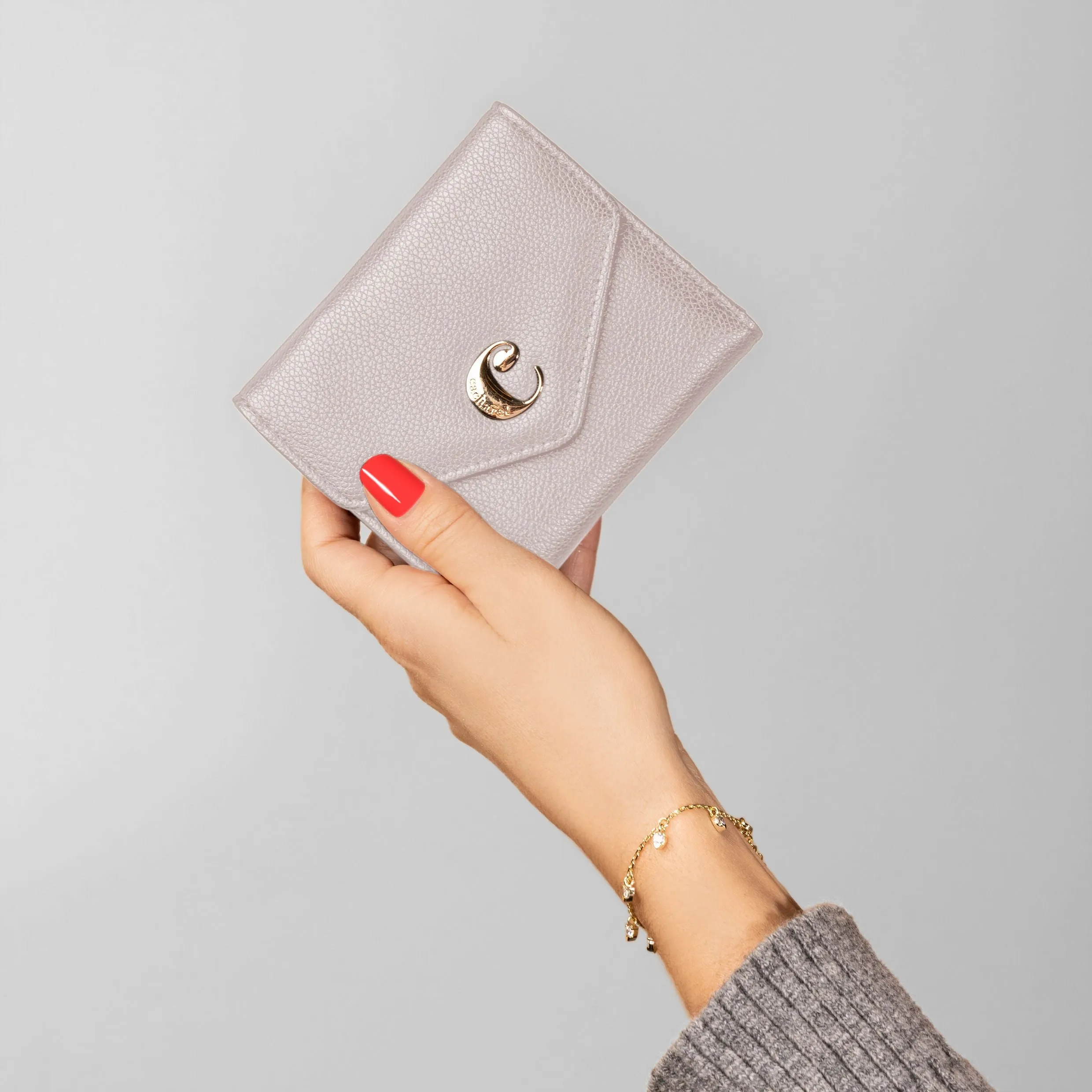 Cacharel CEL219K-Lady wallet Alma Light Grey