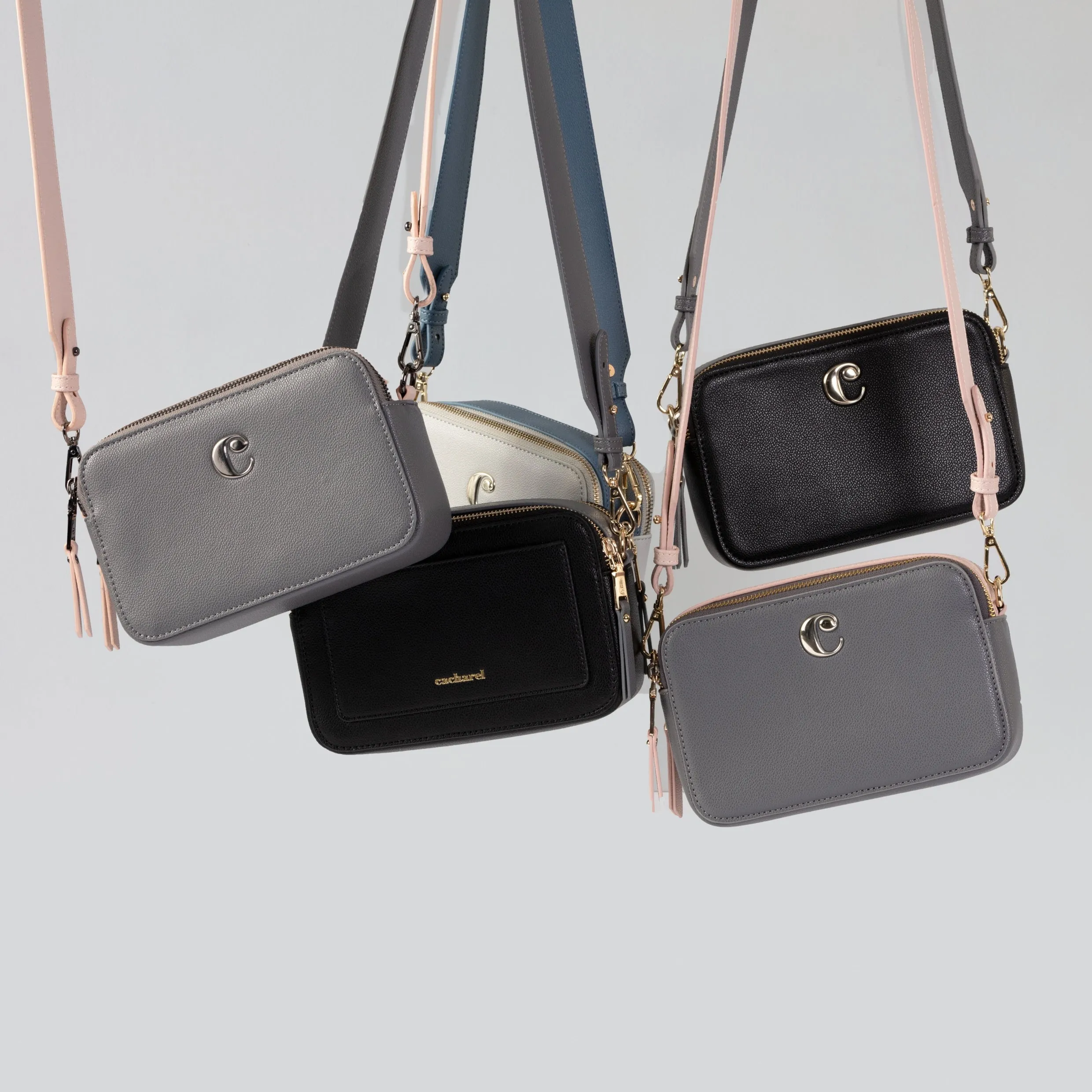 Cacharel CTW036K-Camera bag Garance Light Grey