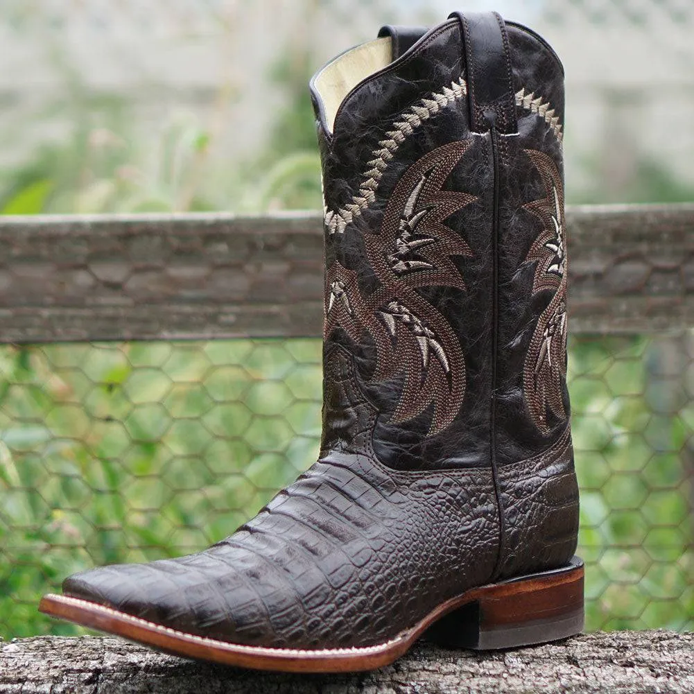 Caiman Belly Print Men's Cowboy Boots H4001