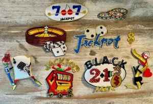 Casino Theme Iron On Patches
