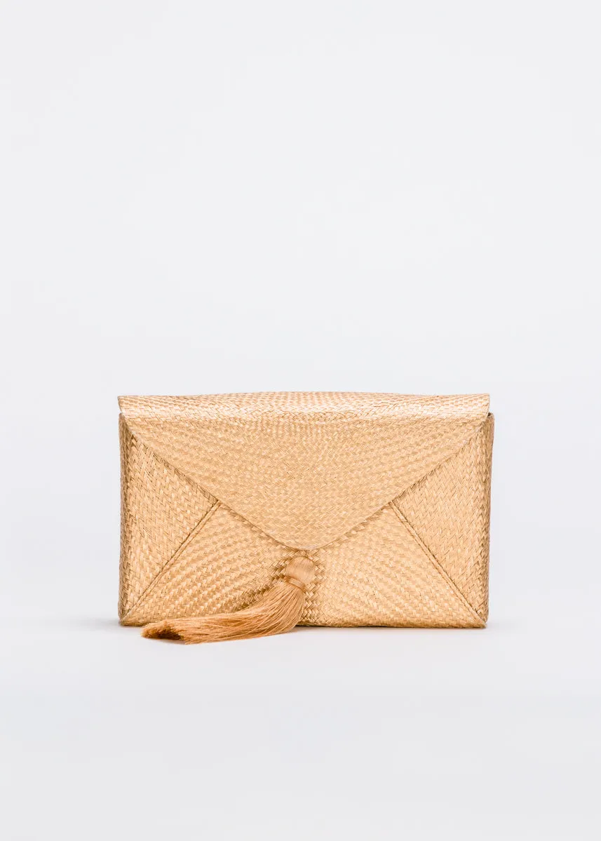Cassia Straw Clutch Bag