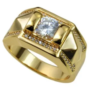 CC Rings For Women And Men Fashion Lovers&#39; Set Ring Cubic Zirconia Yellow Gold Color Wedding Engagement Accessories CC2095