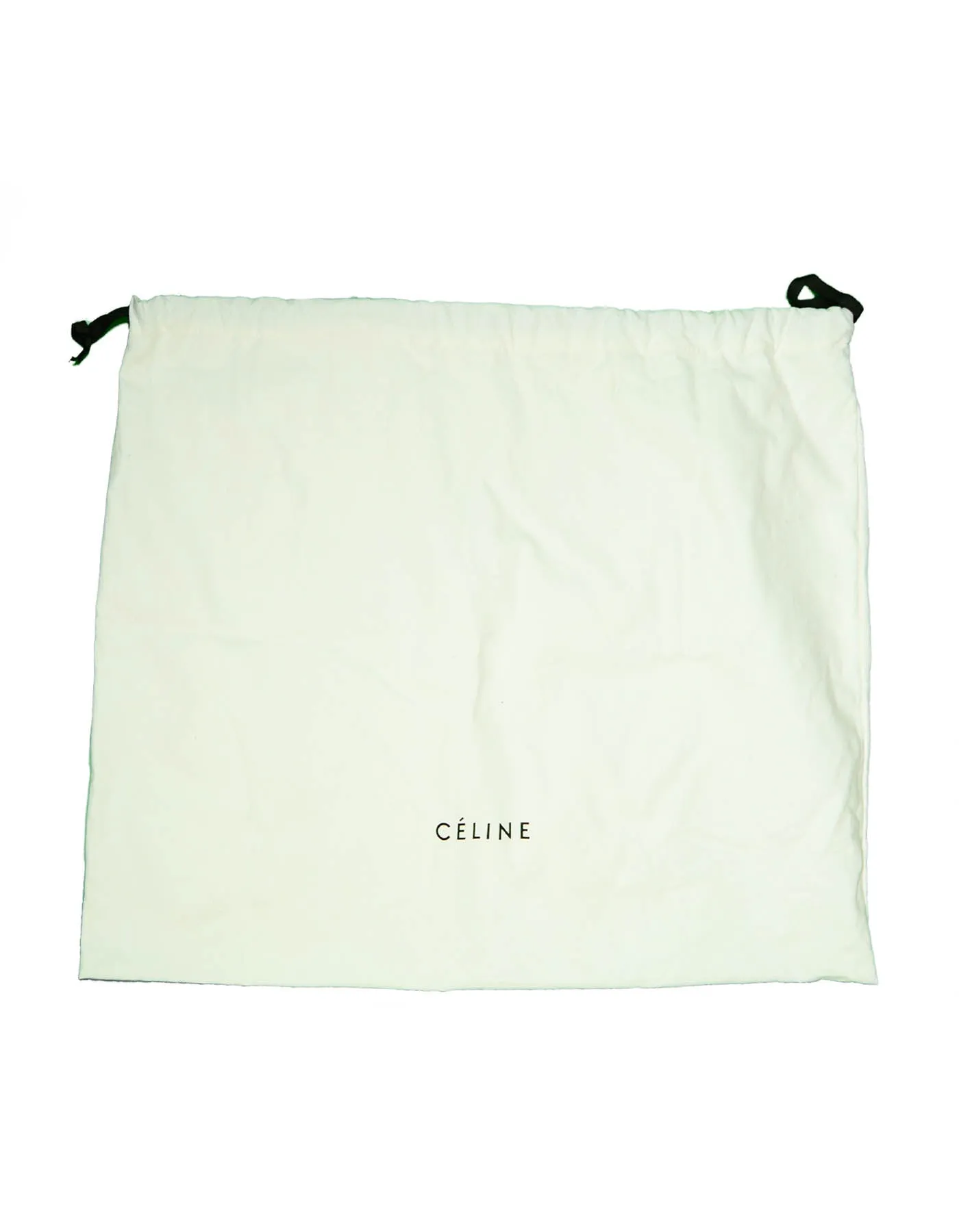 Celine Dune Drummed Calfskin Leather Luggage Shoulder Tote Bag