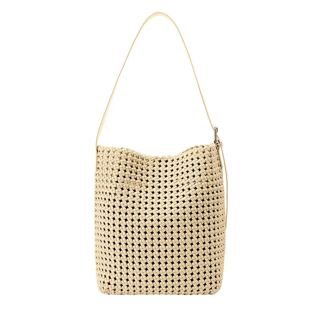 Celine Woven Nylon Shoulder Bag