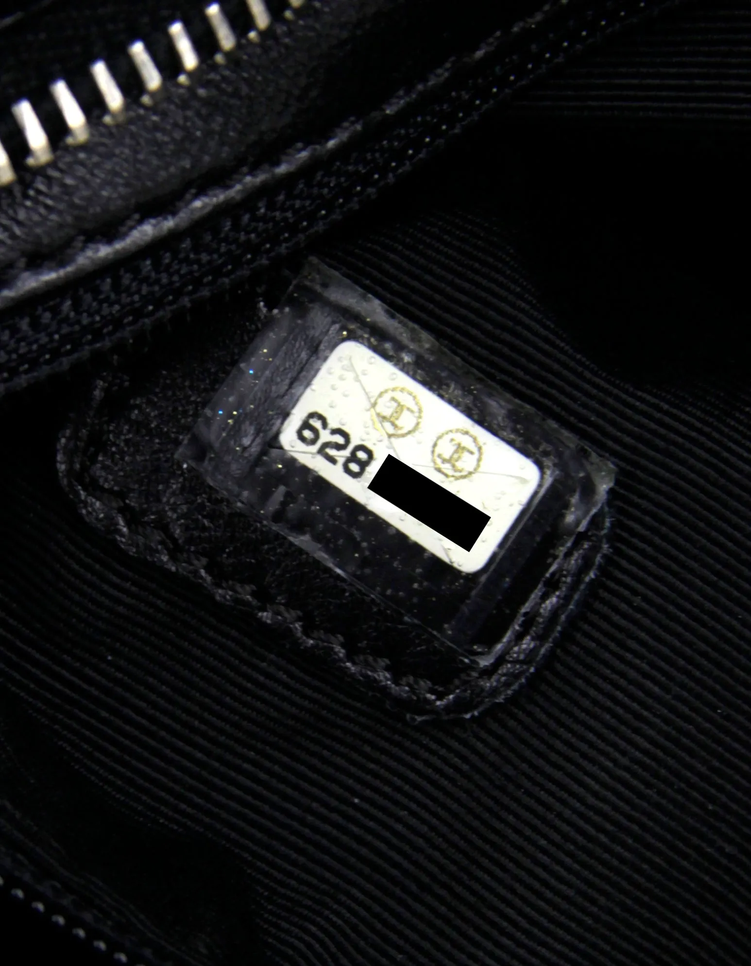 Chanel Black Caviar Leather CC Medallion Tote Bag