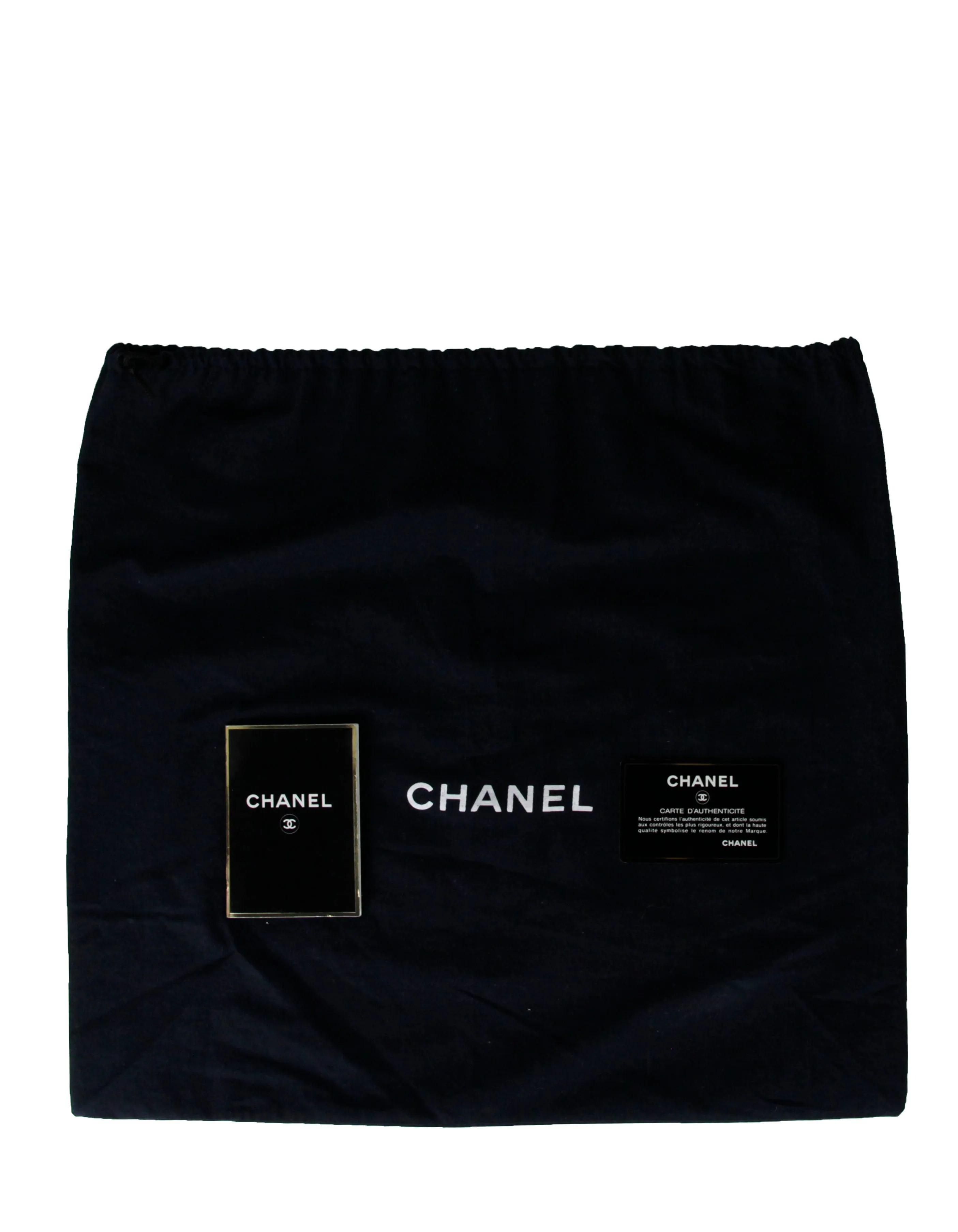 Chanel Black Caviar Leather CC Medallion Tote Bag