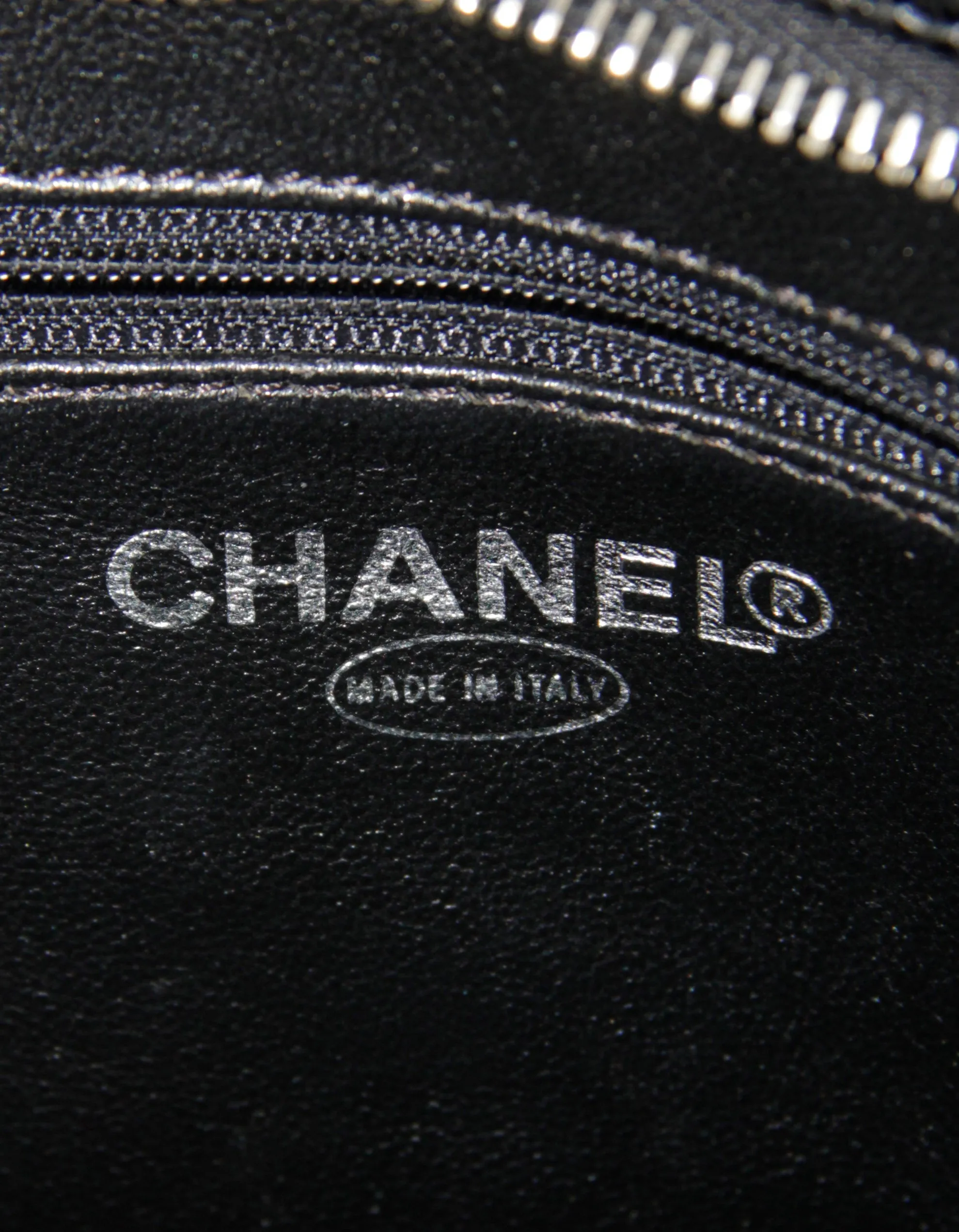 Chanel Black Caviar Leather CC Medallion Tote Bag