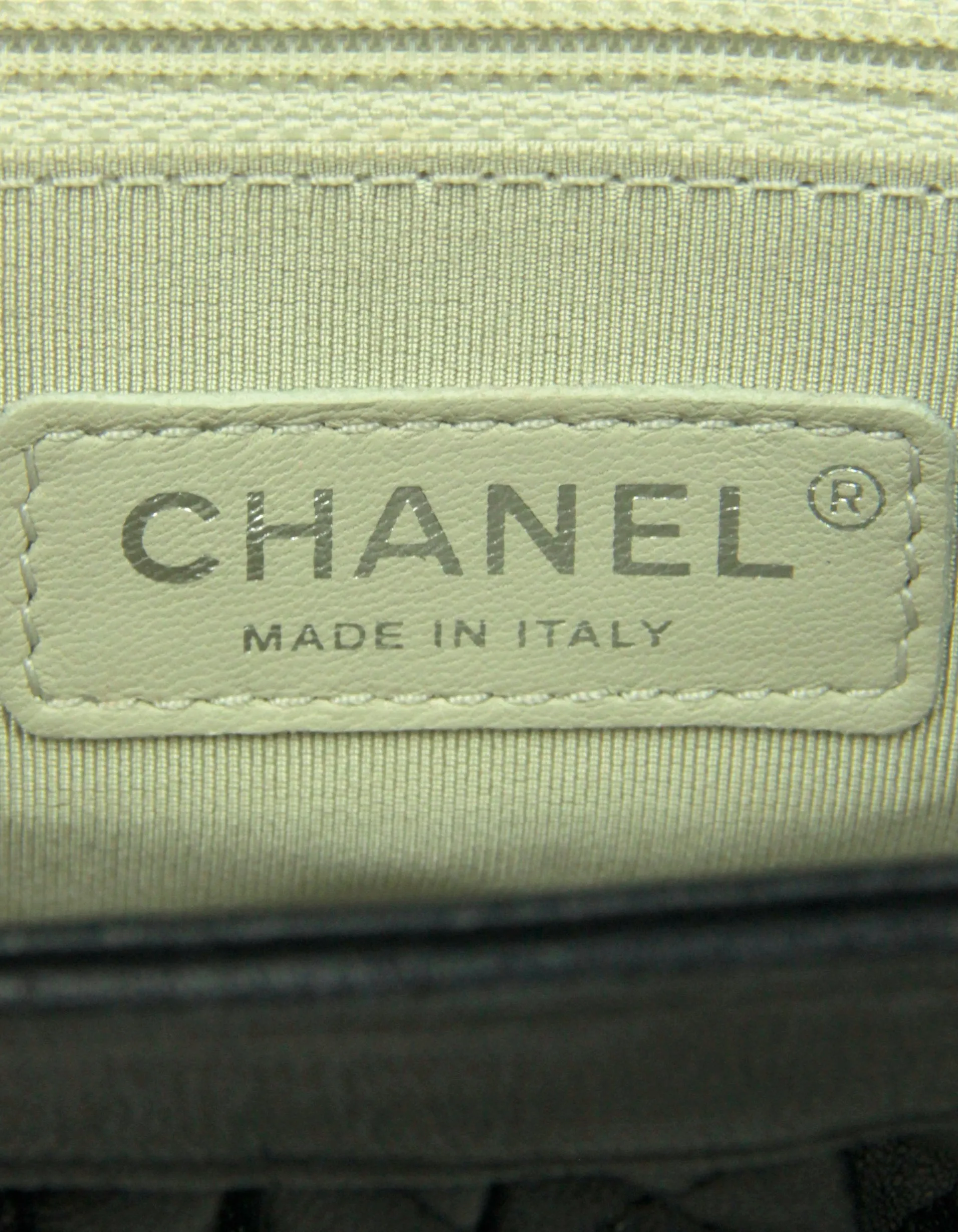 Chanel Black Washed Lambskin Quilted Mini Chain Around Flap Bag