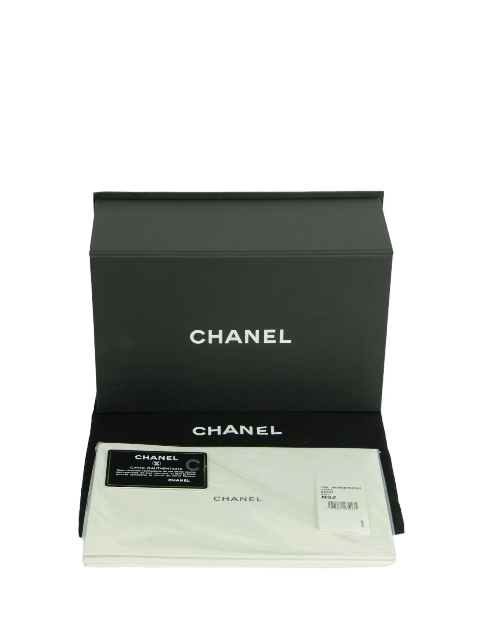 Chanel Dark Navy Caviar Rectangular Mini Flap
