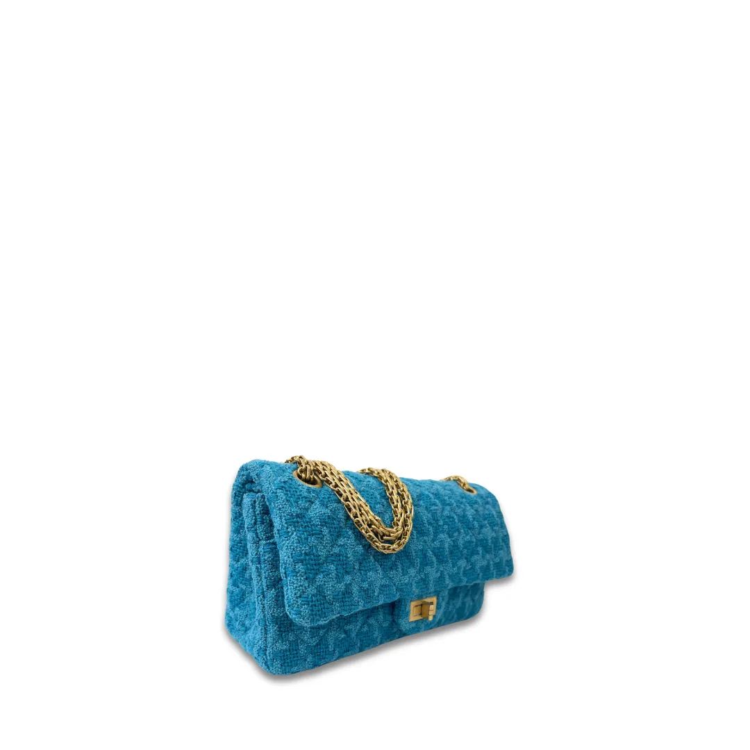 Chanel Houndstooth Tweed 2.55 Reissue Double Flap