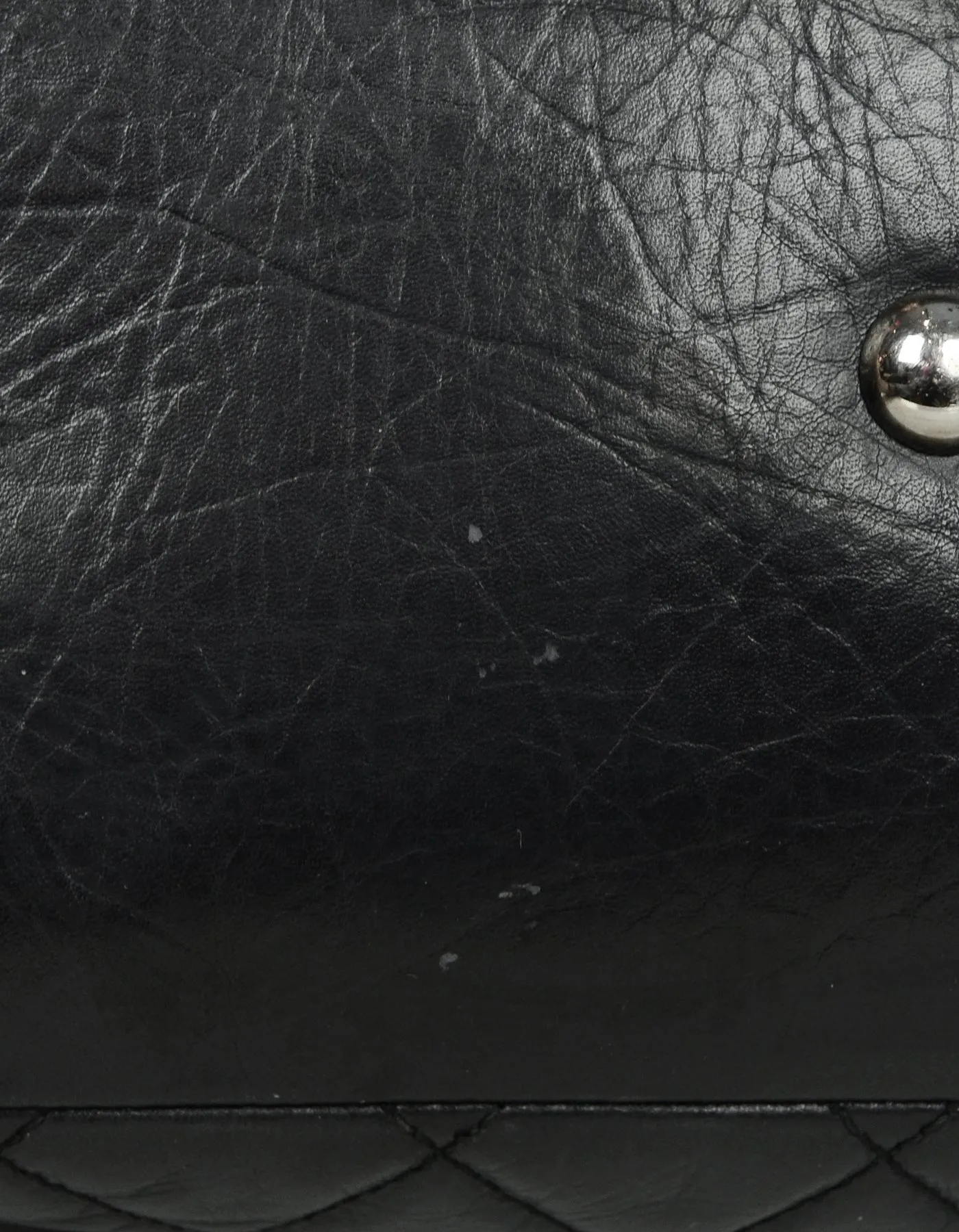 Chanel Leather Black Calfskin Leather CC Cambon Tote Bag