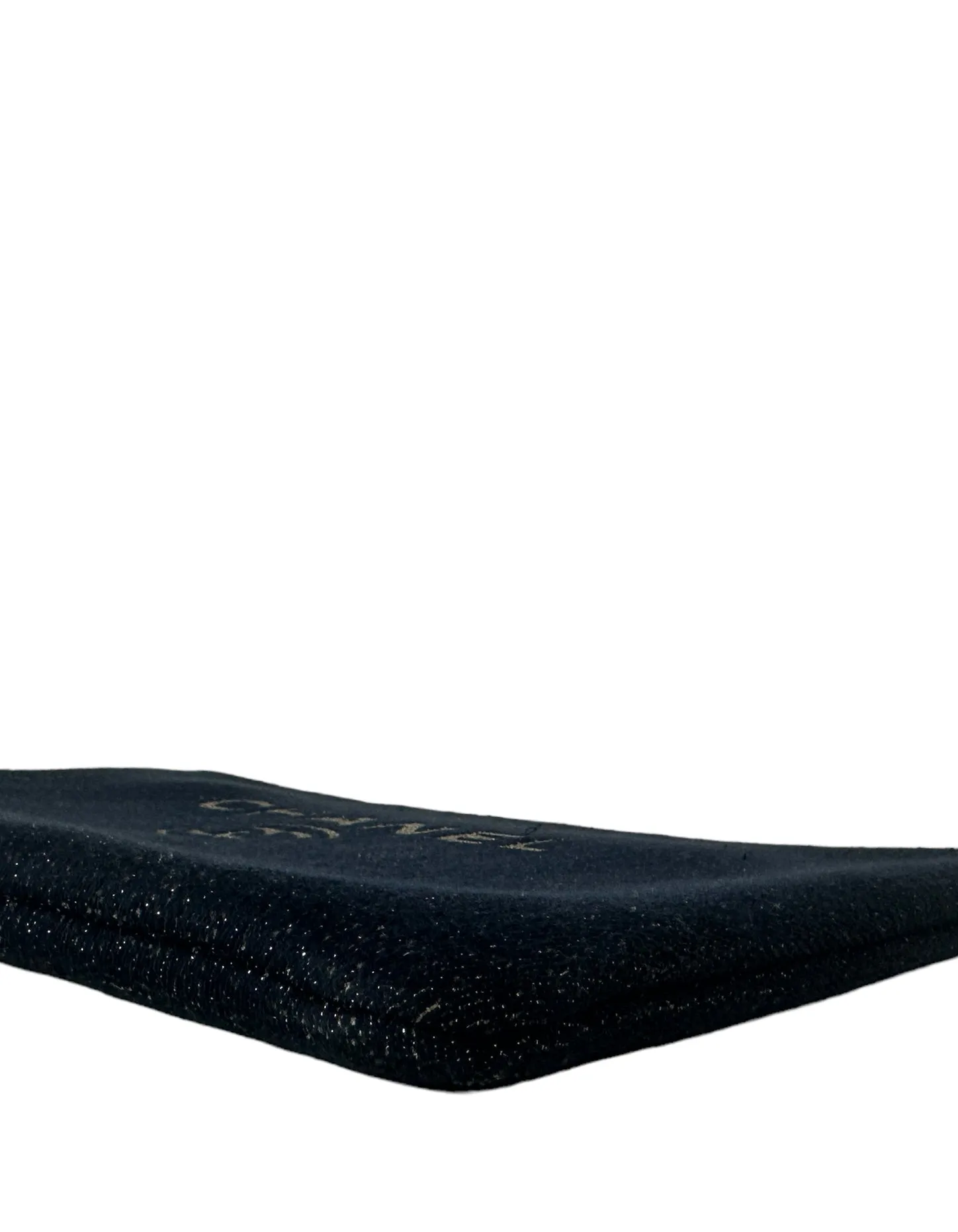 Chanel Navy/Gold Glitter Large Deauville Pouch Bag