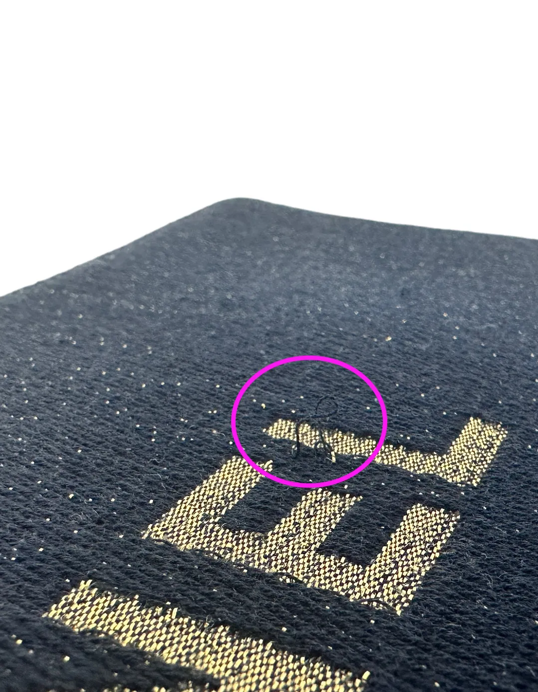 Chanel Navy/Gold Glitter Large Deauville Pouch Bag