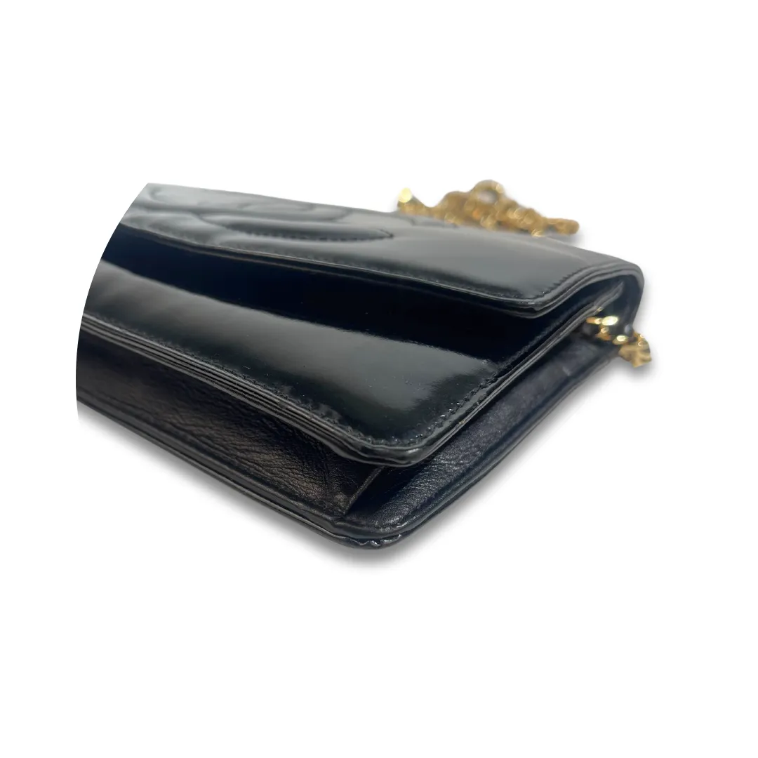 Chanel Patent Wallet on Chain