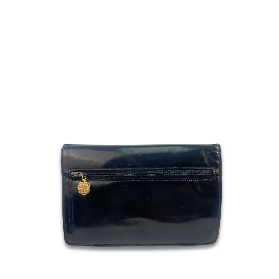 Chanel Patent Wallet on Chain